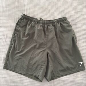 Gymshark Olive Green men’s Shorts, 7 inch inseam